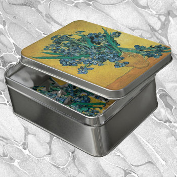 Still Life Vase With Irises By Vincent Van Gogh Jigsaw Puzzle by VanGogh_Gallery at Zazzle