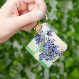 Still Life Vase with Irises by Vincent van Gogh Keychain