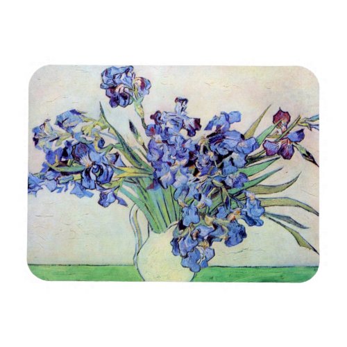 Still Life Vase with Irises by Vincent van Gogh Magnet