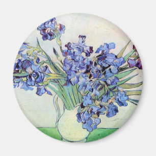 Still Life Vase with Irises by Vincent van Gogh Magnet