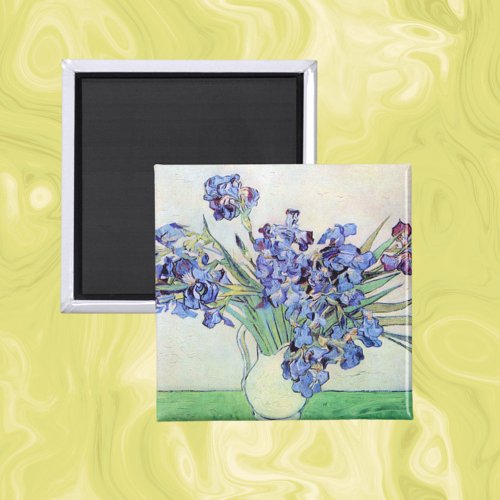 Still Life Vase with Irises by Vincent van Gogh Magnet