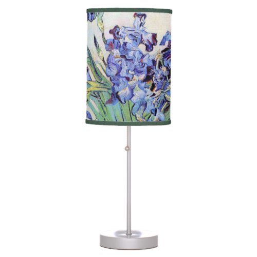 Still Life Vase with Irises by Vincent van Gogh Table Lamp