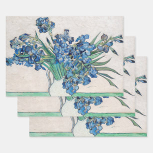 Still Life Vase with Irises by Vincent van Gogh Wrapping Paper Sheets