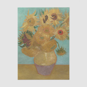 Still Life:  Vase with Twelve Sunflowers Van Gogh Tissue Paper
