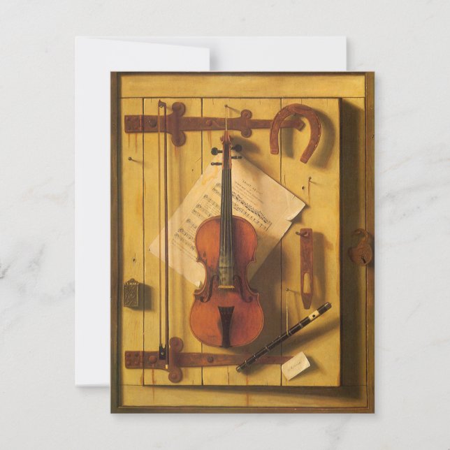 Still Life Violin and Music by William Harnett (Front)