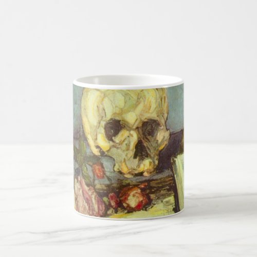 Still Life w Skull Candle Book By Paul Cezanne Coffee Mug