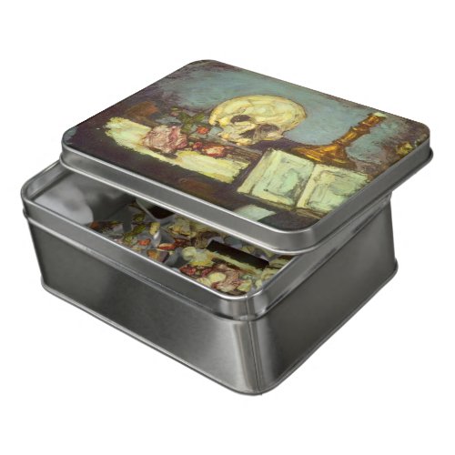 Still Life w Skull Candle Book By Paul Cezanne Jigsaw Puzzle