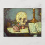Still Life w Skull, Candle, Book By Paul Cezanne Postcard
