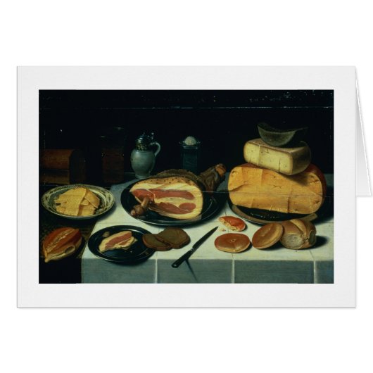 Still Life with a Ham (oil on panel) (Front Horizontal)
