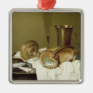 Still Life with a Nautilus Cup Metal Ornament