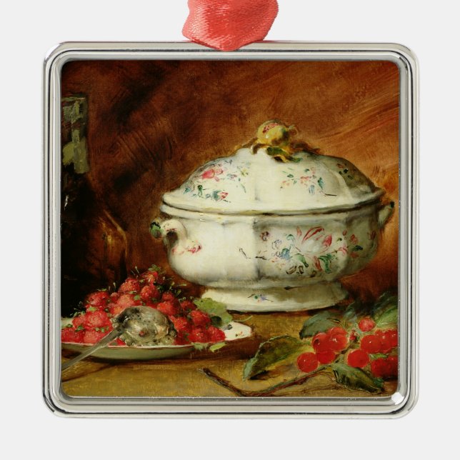 Still Life with a Soup Tureen Metal Ornament (Front)