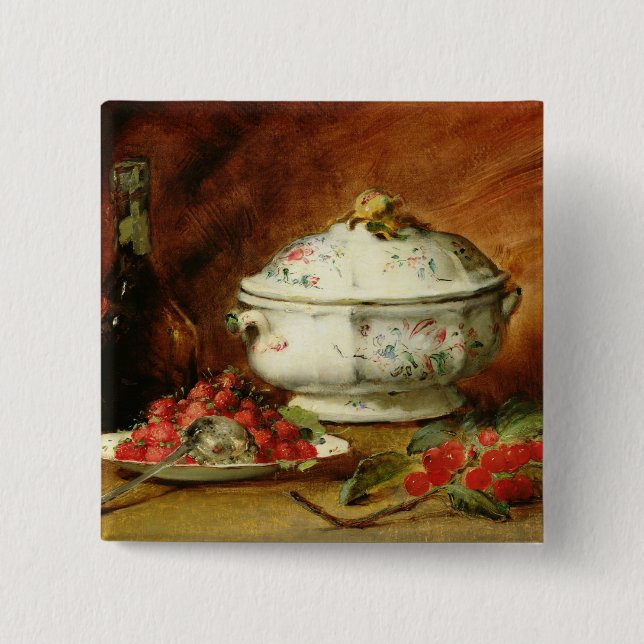 Still Life with a Soup Tureen Pinback Button (Front)