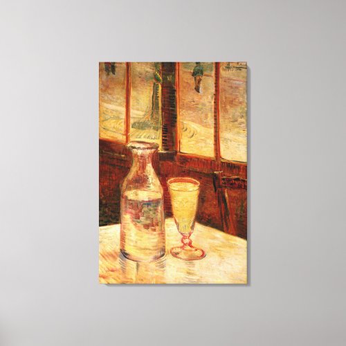 Still Life with Absinthe by Vincent van Gogh Canvas Print
