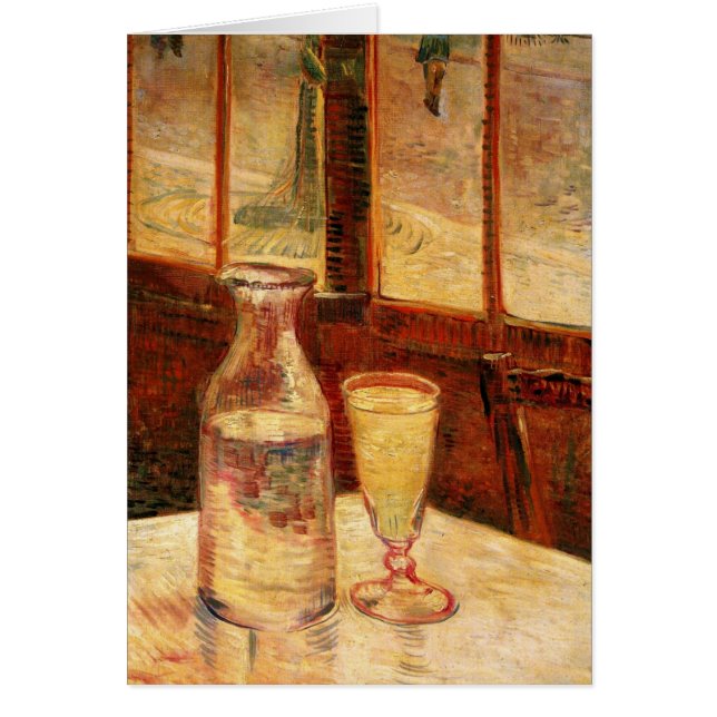 Still Life with Absinthe by Vincent van Gogh Cards (Front)