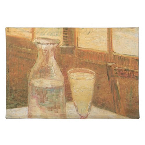 Still Life with Absinthe by Vincent van Gogh Cloth Placemat