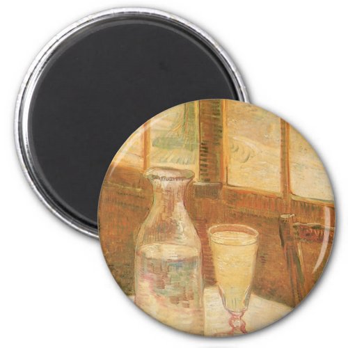 Still Life with Absinthe by Vincent van Gogh Magnet