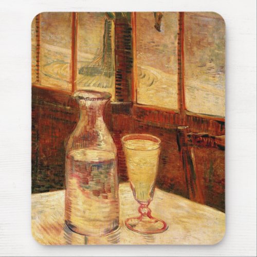 Still Life with Absinthe by Vincent van Gogh Mouse Pad