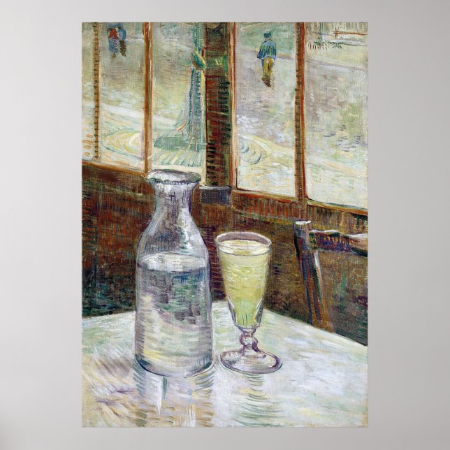 Still Life with Absinthe, Vincent Van Gogh Poster (Front)