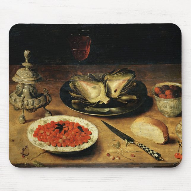 Still Life with an Artichoke Mouse Pad (Front)