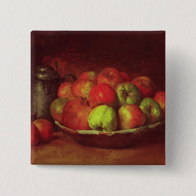 Still Life with Apples and a Pomegranate Pinback Button (Front)