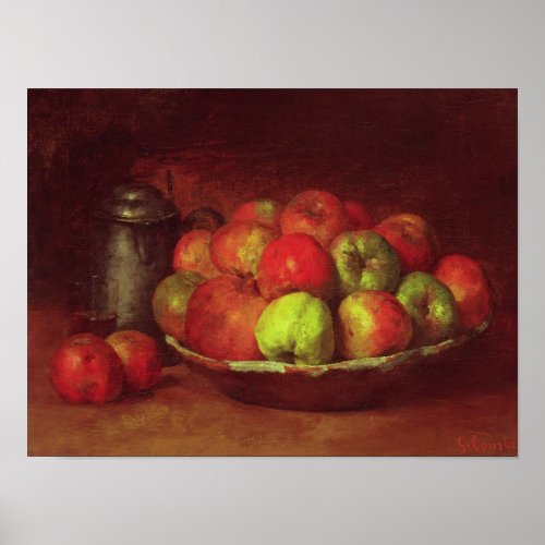 Still Life with Apples and a Pomegranate Poster