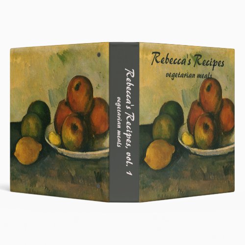 Still Life with Apples by Paul Cezanne 3 Ring Binder