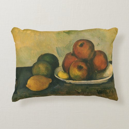 Still Life with Apples by Paul Cezanne Accent Pillow