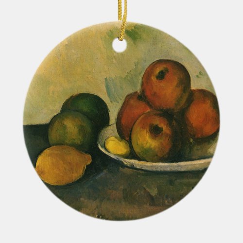 Still Life with Apples by Paul Cezanne Ceramic Ornament