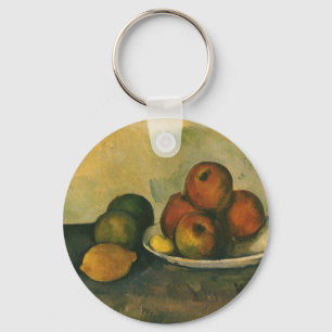 Still Life with Apples by Paul Cezanne Keychain