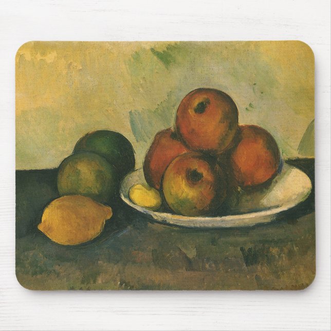 Still Life with Apples by Paul Cezanne Mouse Pad (Front)