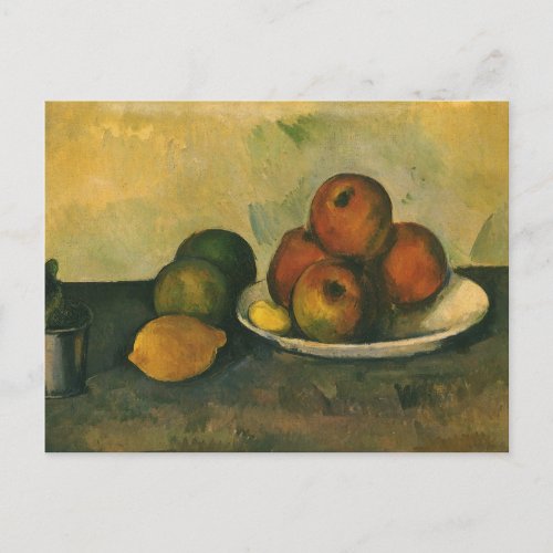 Still Life with Apples by Paul Cezanne Postcard