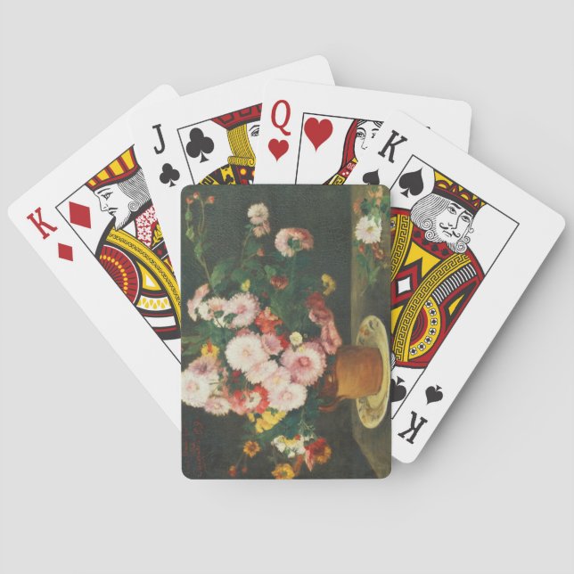 Still life with asters poker cards (Back)