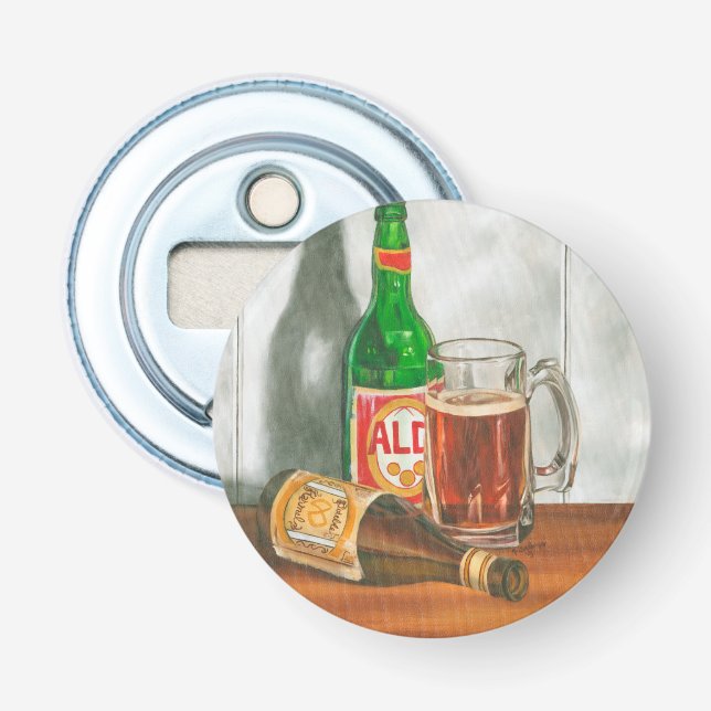Still Life with Beer by Jennifer Goldberger Bottle Opener (Front)