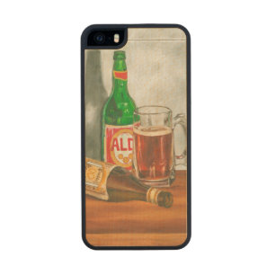 Still Life with Beer by Jennifer Goldberger Wood iPhone SE/5/5s Case