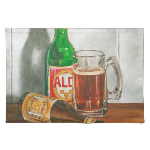 Still Life with Beer by Jennifer Goldberger Cloth Placemat