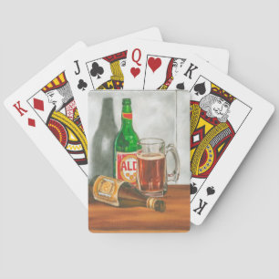 Still Life with Beer by Jennifer Goldberger Poker Cards