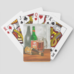 Still Life with Beer by Jennifer Goldberger Poker Cards