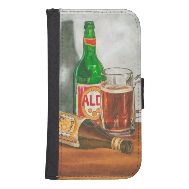 Still Life with Beer by Jennifer Goldberger Samsung Galaxy Wallet Case (Front)