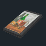 Still Life with Beer by Jennifer Goldberger Trifold Wallet<br><div class="desc">Feeling thirsty? Who can blame you! This wonderful still life by Jennifer Goldberger captures the essence of the beer used as her props,  crafting a desire that permeates the work. Purchase this piece and toast your good fortune!</div>