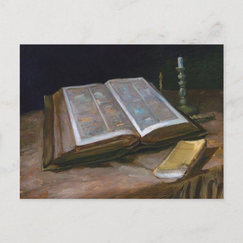 Still Life with Bible by Vincent Van Gogh 1885 Postcard