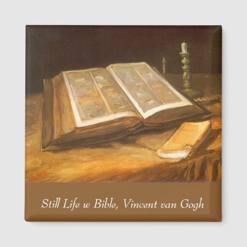 Still Life with Bible by Vincent van Gogh Magnet