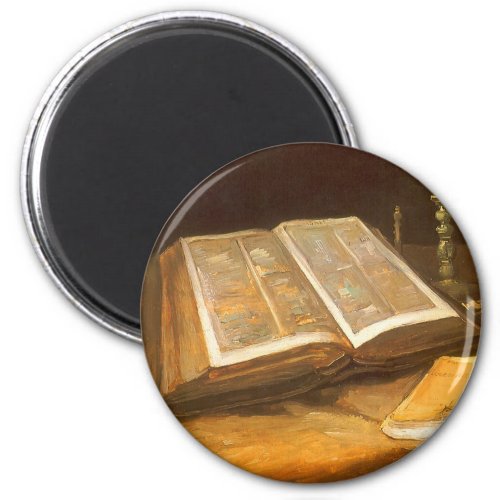 Still Life with Bible by Vincent van Gogh Magnet