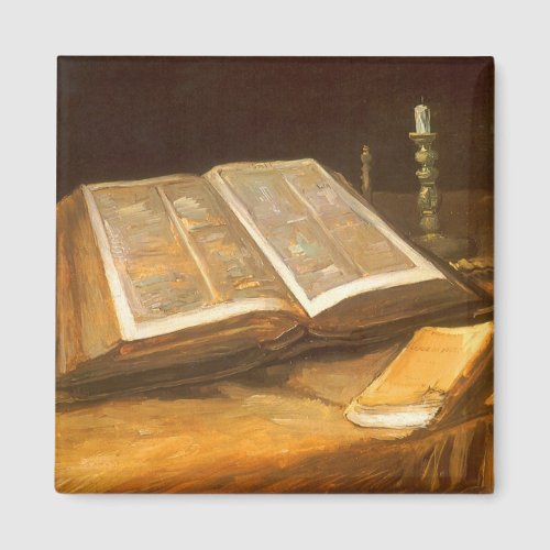 Still Life with Bible by Vincent van Gogh Magnet