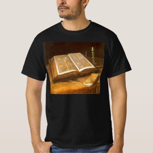 Still Life with Bible by Vincent van Gogh T_Shirt