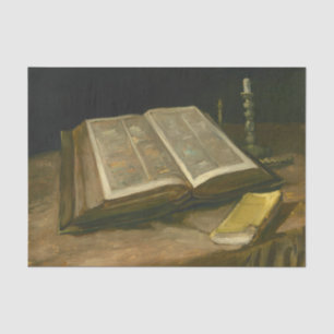 Still life with Bible by Vincent Van Gogh Tissue Paper