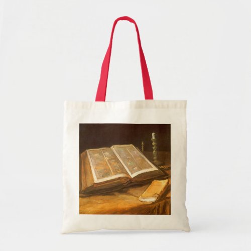 Still Life with Bible by Vincent van Gogh Tote Bag