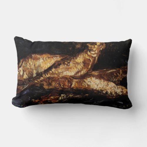 Still Life with Bloaters by Vincent van Gogh Lumbar Pillow