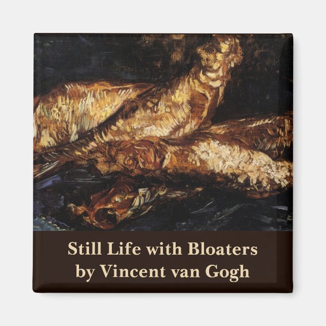 Still Life with Bloaters by Vincent van Gogh Magnet (Front)