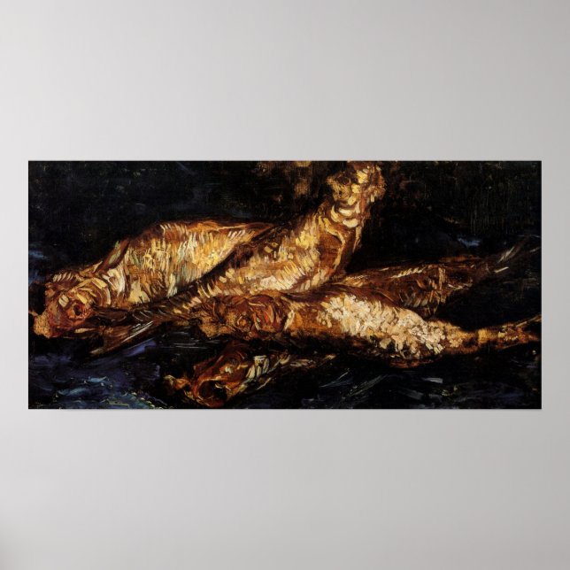Still Life with Bloaters by Vincent van Gogh Poster (Front)