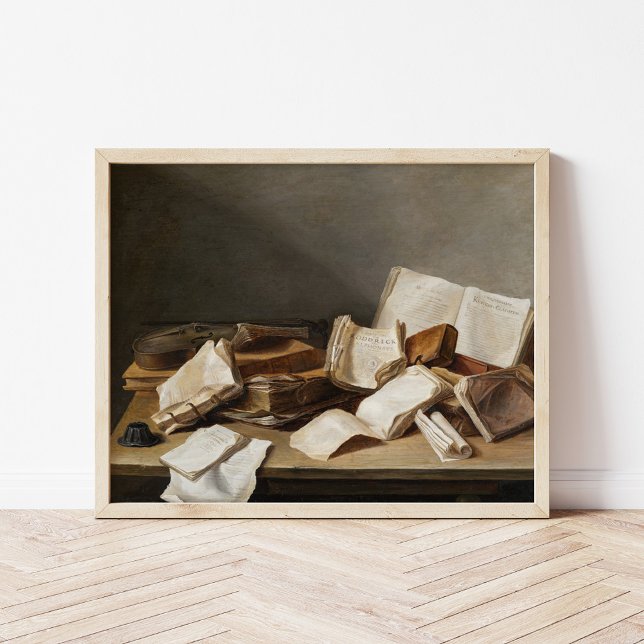 Still Life with Books | Jan Davidsz de Heem Poster (Creator Uploaded)